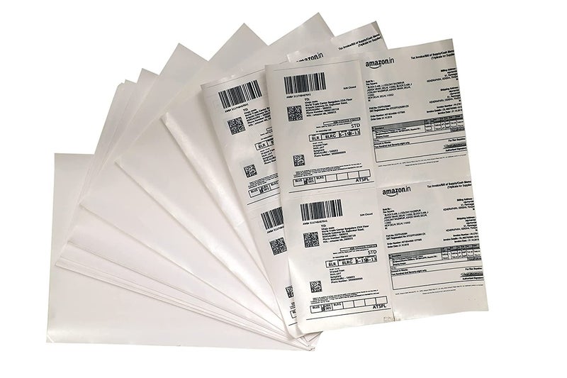 Securement Easyship Sticky Labels (A4 Size Sheet with 4 Pre-Cut Labels Per Sheet) - to Print Easyship Order Label & Invoice (200 Sheets) - Image 1