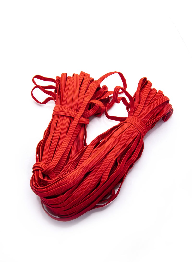 6mm Elastic Bands - 36 Yards for Sewing and Crafting (Red) - Image 1