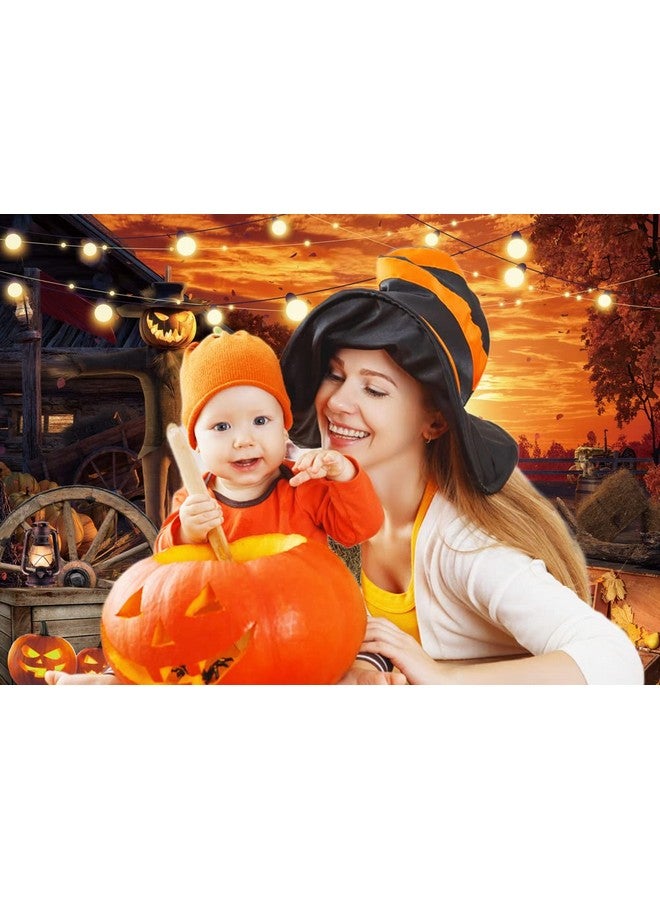 RUYI Scary Halloween Backdrop For Photography 7X5Ft Halloween Eve Backdrops For Parties Gloomy Devil Pumpkin Scarecrow Background Scary Nightmare Party Banner Dress Up Decorations Props - Image 4