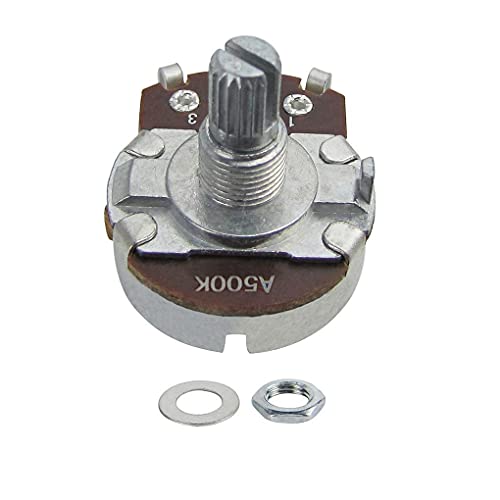 FLEOR 4pcs Full Size 15mm Shaft Guitar Volume Pot A500K Audio Taper Potentiometer with Bayonet - Image 2