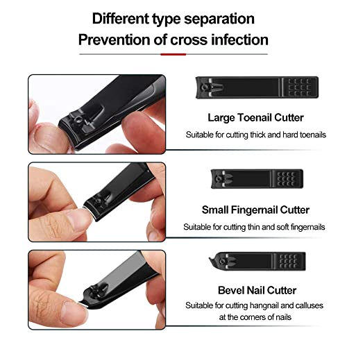 INSIME Nail Cutter Set - Big & Small Toe Nail Clippers for Men & Women - Stainless Steel - Image 3