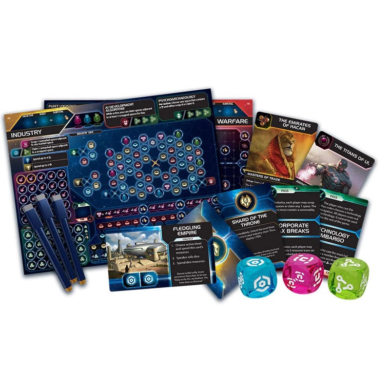 Asmodee Twilight Inscription Board Game - An Epic Roll-and-Write Galactic Strategy Game, Sci-Fi Adventure for Kids & Adults, Ages 14+, 1-8 Players, 90-120 Min Playtime - Image 2