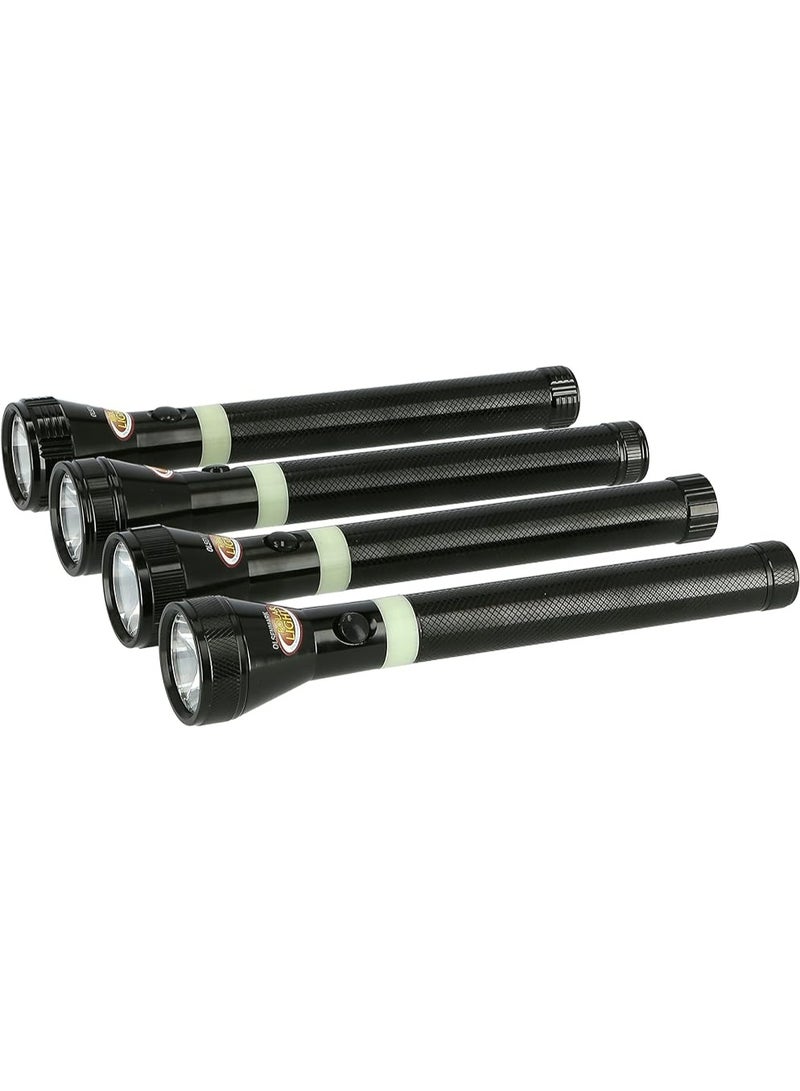 Olsenmark 4-in-1 Rechargeable LED Flashlight, 242mm - Multi-Function Torch with 1.2V 1200mAh Battery, Ideal for Camping, Hiking, and Power Outages - OMFL2618 - Image 5