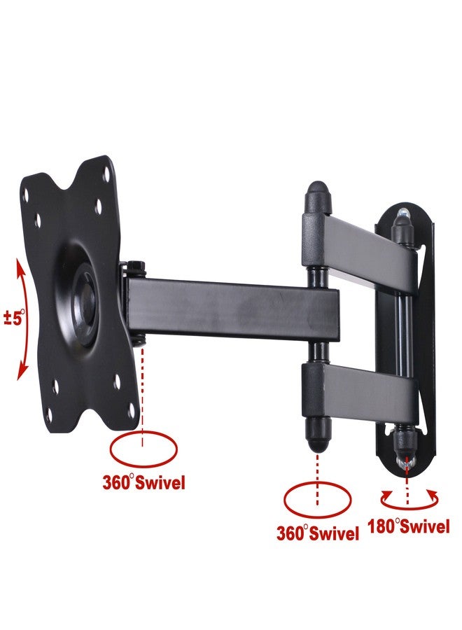 VideoSecu ML12B TV LCD Monitor Wall Mount Full Motion 15 inch Extension Arm Articulating Tilt Swivel for Most 19"-31" LED TV Flat Panel Screen with VESA 100x100, 75x75 1KX - Image 3