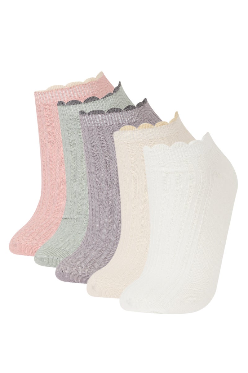 DeFacto Multicolour Woman Woman 5 Piece Short Socks Casual - Image 1