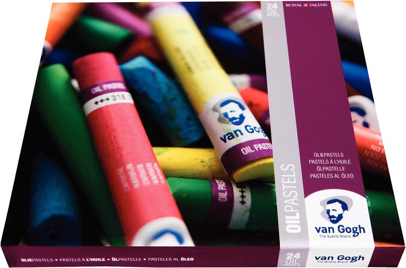 Van Gogh Oil Pastel Set - 24 Piece General Selection - Image 1