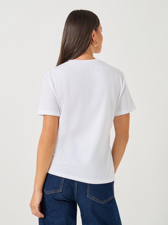 Styli Styli 3D Embroidered Short Sleeve Regular Fit T-Shirt - Image 5
