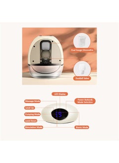 Nurtur Pack Of 1 Electric Breast Pump Hands Free Wearable And Portable  Wireless Breast Pump Hand Free Lcd Display Small and Light Weight White 140Ml Pack Of 1  - Image 4