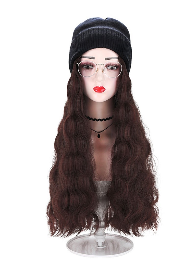 Wig hat one-piece woolen hat with wig cosplay wig costumes dress up wig  - Image 1