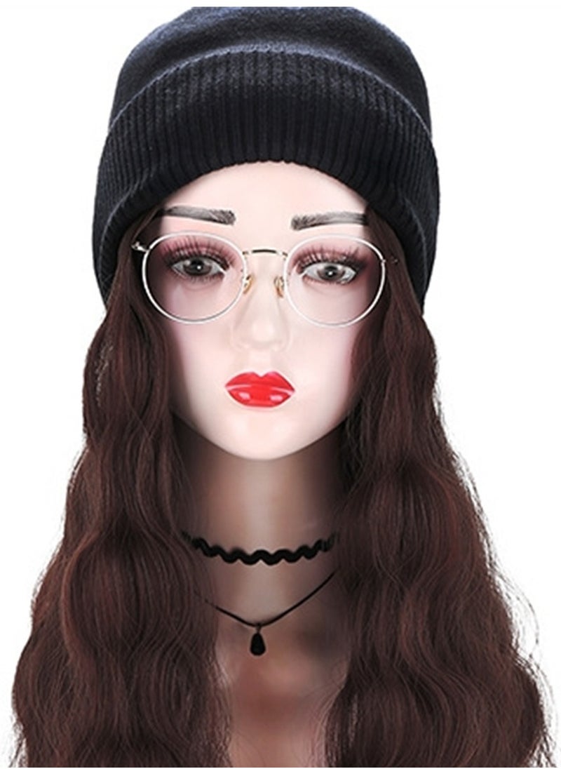 Wig hat one-piece woolen hat with wig cosplay wig costumes dress up wig  - Image 2