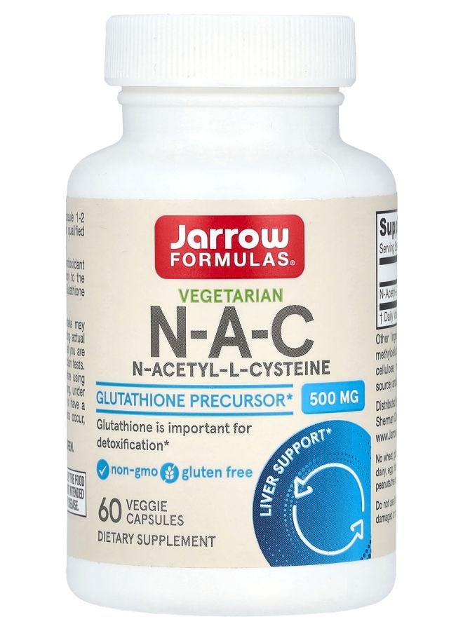 jarrow formulas Vegetarian N-A-C 500 mg 60 Veggies Capsules