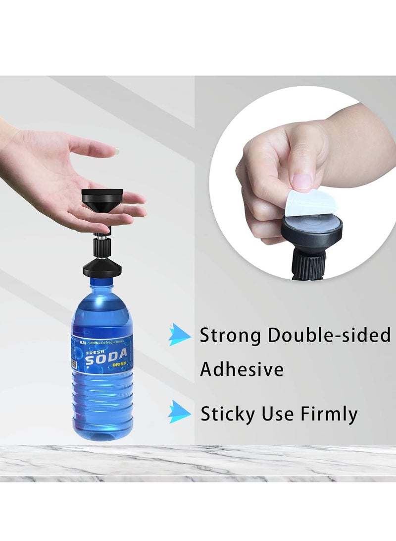 يلا جوي سدادات اللوح الأمامي القابلة للتعديل، أداة مضادة للاهتزاز لإطار السرير الملولب مانعة للاهتزاز، سدادة سرير لمنع الاهتزاز، مثبت مضاد للاهتزاز للأسرّة والخزائن والأرائك، سهلة التركيب (4 قطع أسود) - Image 5