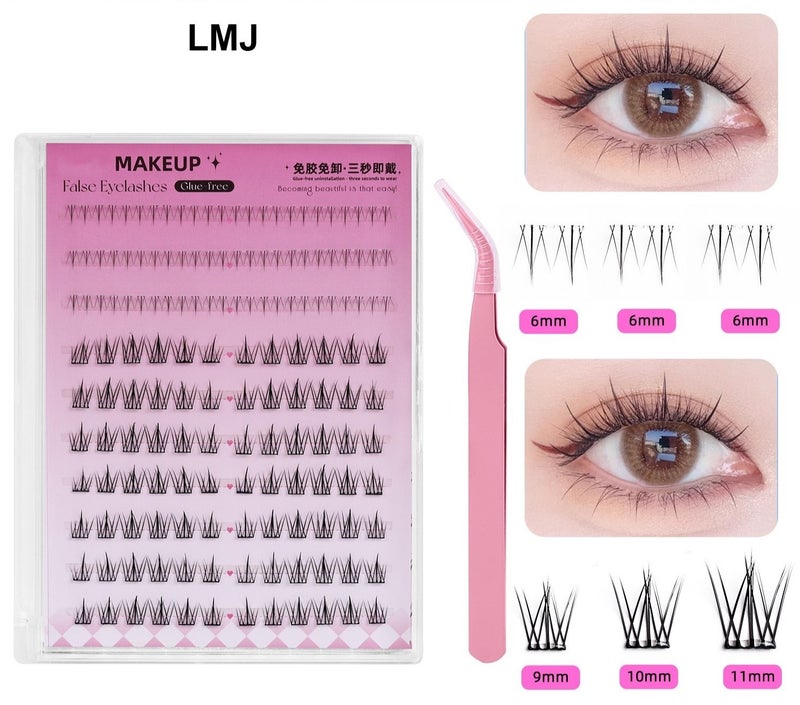 120 مجموعات من الرموش المجزأة ، مع الغراء الخاص بها ، يتم خلط النمطين ومطابقتهما لإنشاء عيون جميلة ، بحيث يتم تكبير العيون بشكل طبيعي وسهلة الارتداء وسريعة الإزالة. من السهل إنشاء شكل ساحر ، مقاوم للماء ، مقاوم للعرق ومقاوم للزيت ، لا تخاف من درجات الحرارة المرتفعة ، بحيث تكون مليئا بالطاقة والأرواح!يحتوي هذا المنتج على ملقط ولا يتطلب شراء إضافي. - Image 2