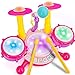 Homily Pink Drum Set for Girls Toddler Musical Instrument Kit - Image 2