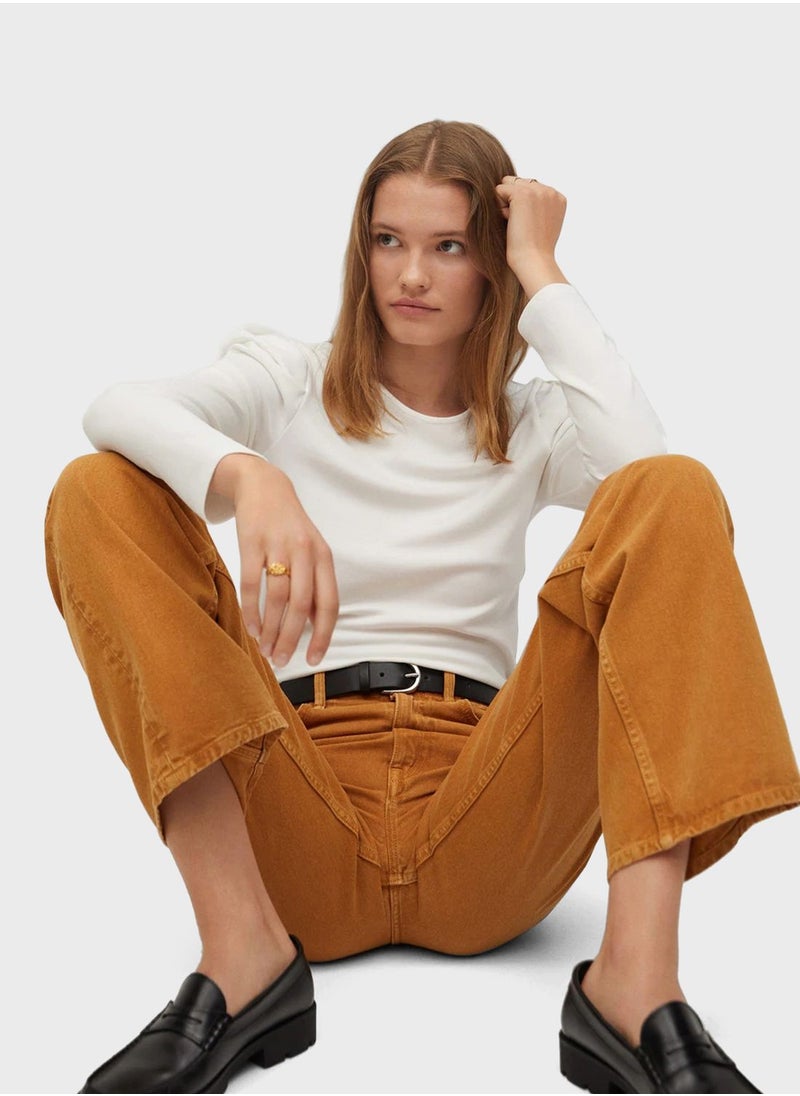 MANGO - Puff Sleeve T-Shirt - Image 1
