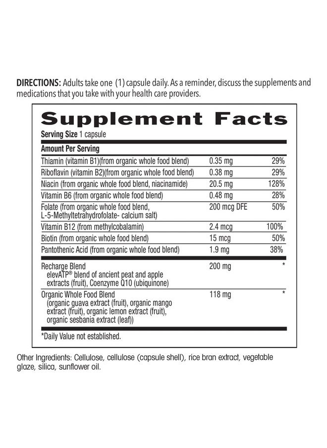 Country Life Cellular Recharge ? Whole Food B Vitamin ? Whole Body Cellular Support ? Cellular Energy & Mitochondrial Production Support  - Image 3