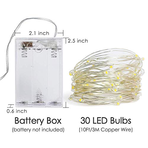MIRADH 6 Pack of 10 Feet 30 Led Fairy Lights Battery Operated Led Light for Home Decoration, String Light for Home Decoration-Warm White (Still-Pack of 6) - Image 4