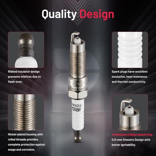 BDFHYK Iridium Spark Plugs SP509 Compatible with Mercury Mountaineer,Compatible with Lincoln Navigator, Expedition Explorer Mustang F-150 F-250 F-350 Super Duty 4.6L 5.4L V8 for HJFS24FP 5507 Set of 8 - Image 4