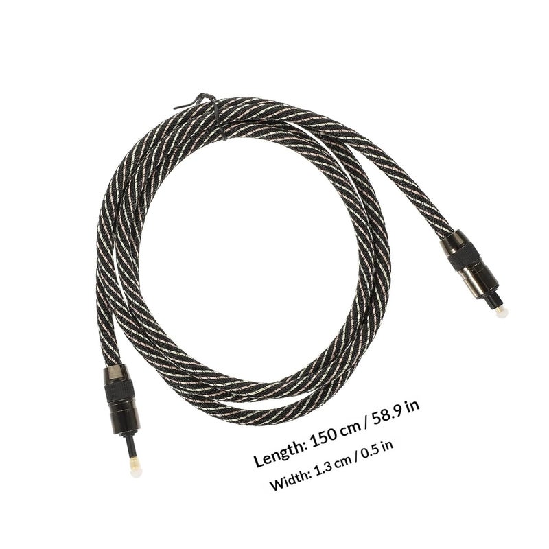 Optical Audio Cable 1.5m Square Round Fiber Optical Cable for Tv and Sound Bar Connection Home Theater - Image 2
