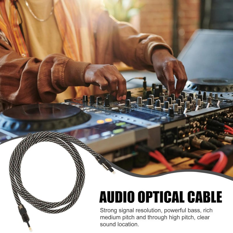 Optical Audio Cable 1.5m Square Round Fiber Optical Cable for Tv and Sound Bar Connection Home Theater - Image 3