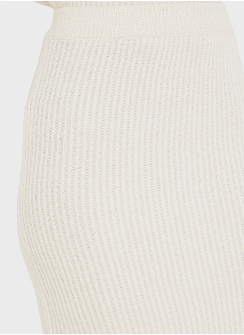 4th & Reckless Tassle Detail Knitted Skirt