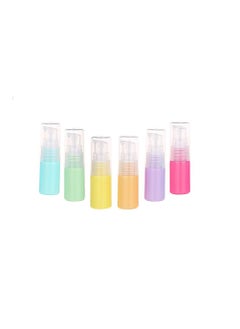 Elandy 6PCS Plastic Refillable Empty Macaron Color Sample Pump Vial Bottle-Perfume Cosmetic Storage Container Makeup Emollient Cream Emulsion Lotion Toiletries Liquid Jar Pot(Color Random) (10ml/0.33oz) 