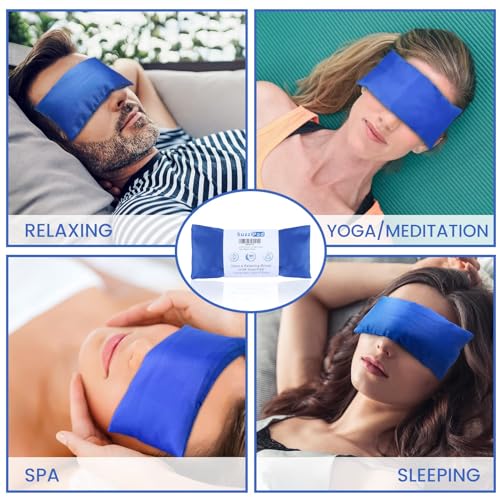 SuzziPad Lavender Eye Pillows for Relaxation with Aromatherapy, Weighted Eye Mask for Sleeping, Meditation, Hot & Cold Eye Compress for Dry Eyes, Relaxation Options for Women, Yoga Eye Pillow, 4 Pack - Image 4