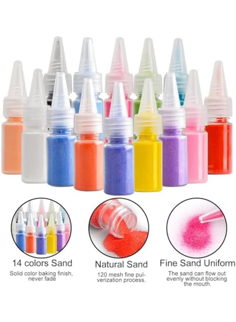 SYOSI Sand Art Kits for Kids (Ages 4-8) - 29 Pieces Princess Creative DIY Learning Toy, Fun Crafts for Girls & Boys, Colorful Sand Painting Set, Ideal Birthday or Holiday Gifts - Image 5