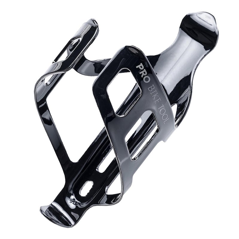 Pro Bike Tool Bike Water Bottle Holder, Black or White Gloss, Secure Retention System, No Lost Bottles, Lightweight and Strong Bicycle Bottle Cage, Quick and Easy to Mount, Great for Road and Mountain Bikes - Image 1