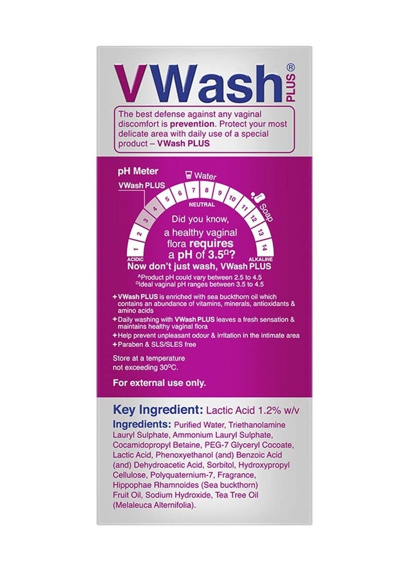VWash Plus Expert Intimate Hygiene, 100ml, Hygiene Wash for Women, Vaginal Wash, Prevents Itching, Irritation & Dryness, Suitable For All Skin Types - Image 2