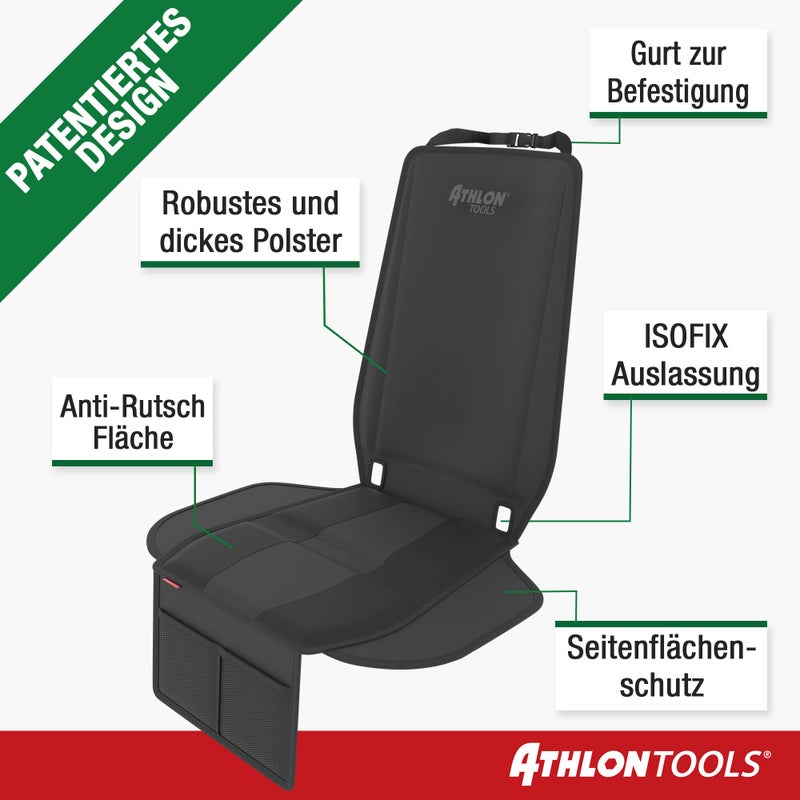 ATHLON TOOLS Child Seat Pad - Side Protection, Optimal Fit - Isofix Compatible - Thickly Padded - for Child & Infant Carriers, Booster Seats - Designed in Germany - Image 4