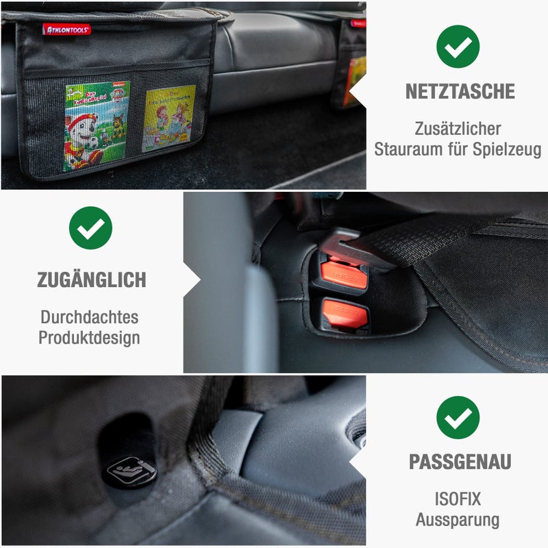 ATHLON TOOLS Child Seat Pad - Side Protection, Optimal Fit - Isofix Compatible - Thickly Padded - for Child & Infant Carriers, Booster Seats - Designed in Germany - Image 3