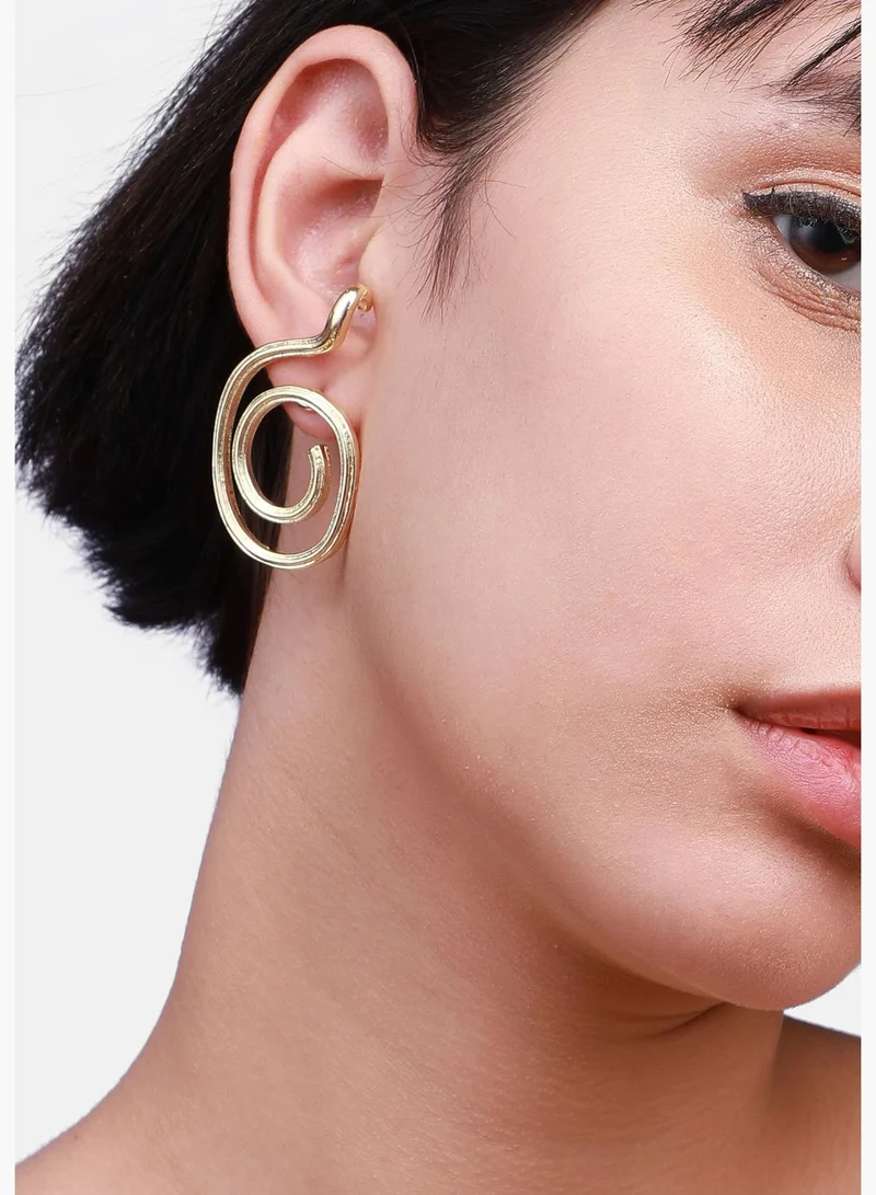 SOHI Gold Plated Designer Western Wear Drop Earring For Women