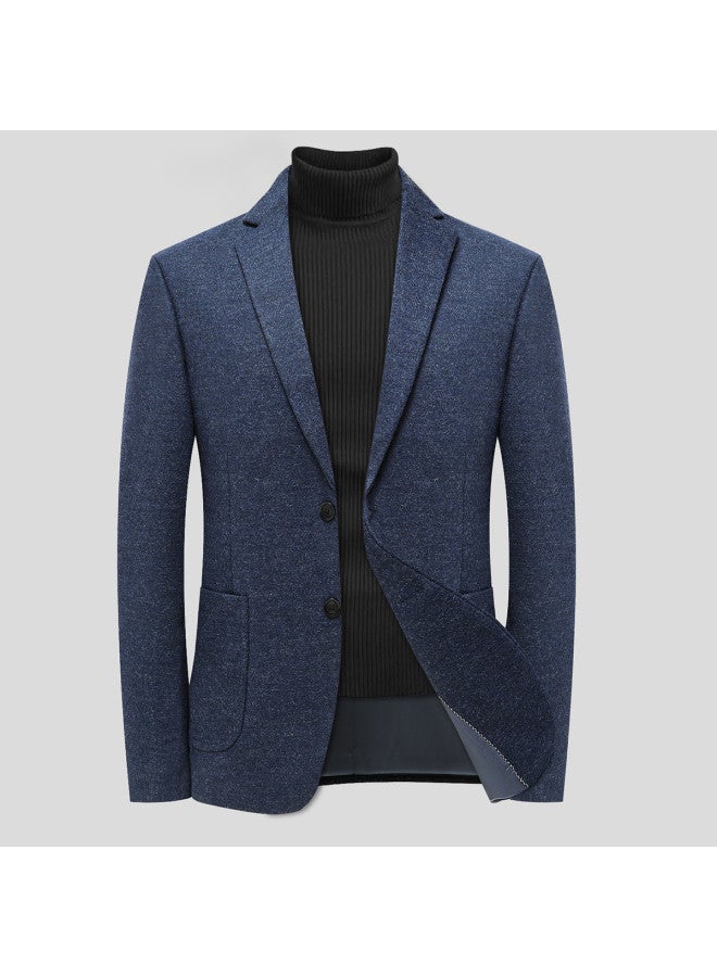 Tucano structured Windproof Wool Blend Coat For Business Casual Commuting - Suit Jacket Cardigan - Image 2