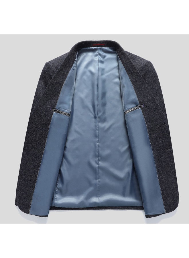 Tucano structured Windproof Wool Blend Coat For Business Casual Commuting - Suit Jacket Cardigan - Image 4