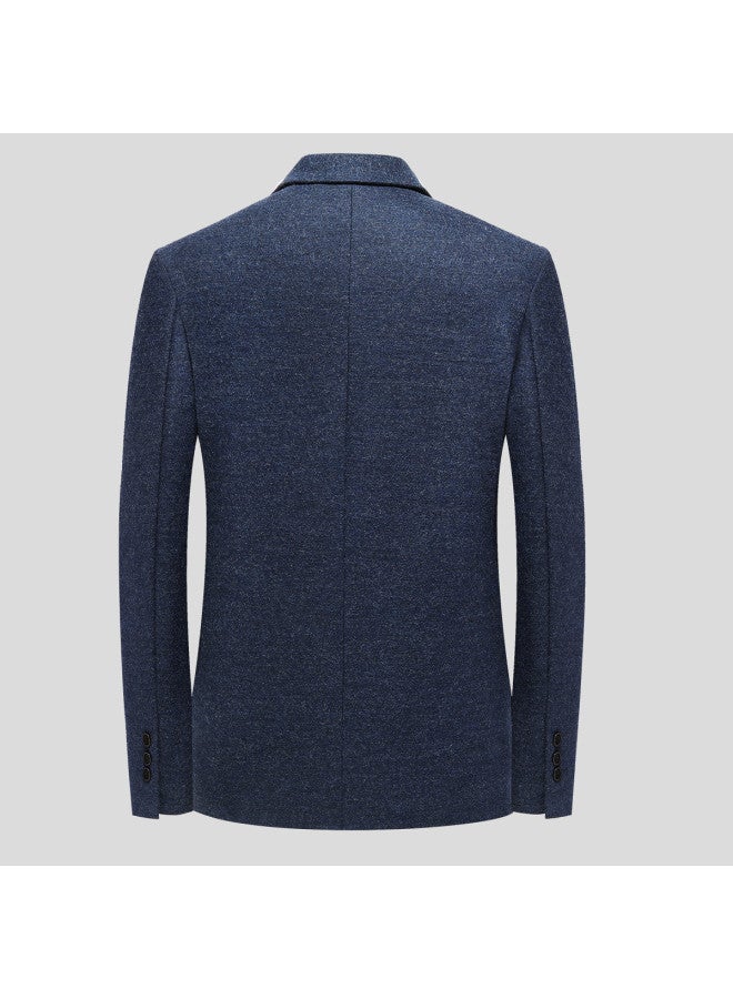 Tucano structured Windproof Wool Blend Coat For Business Casual Commuting - Suit Jacket Cardigan - Image 3