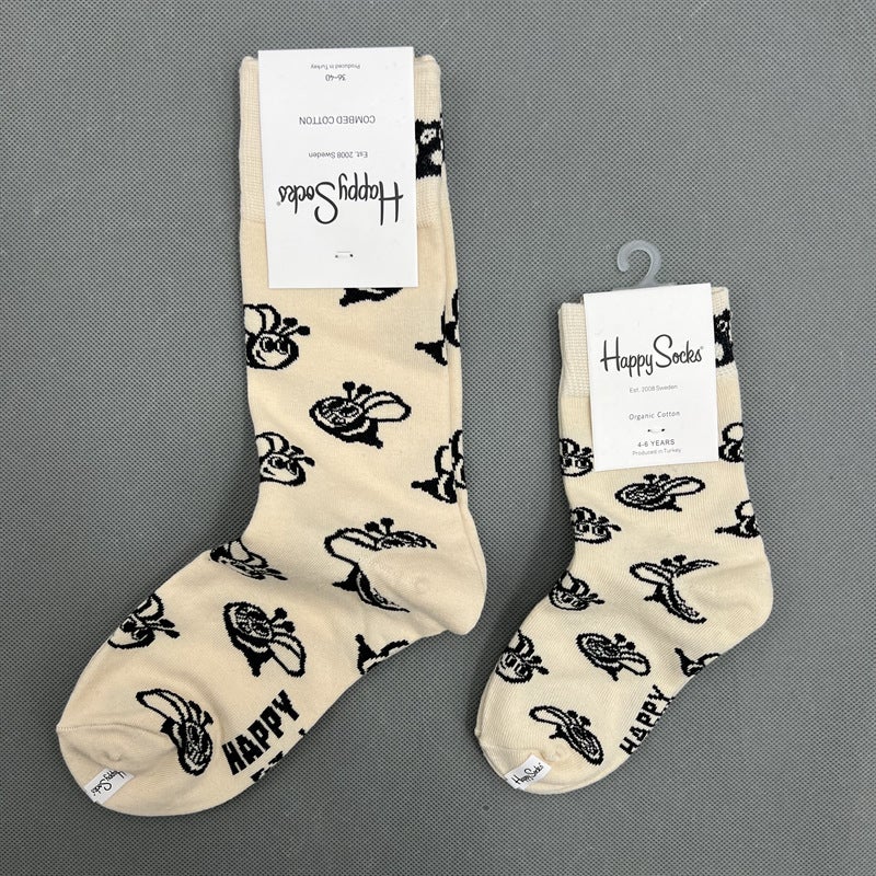 Happysocks Christmas Parent-Child Socks Mother Children Same Socks Boys And Girls Baby Socks New - Image 3