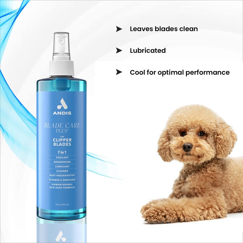 Andis Blade Care Plus Disinfectant Spray Bottle | Pet Clipper Blade Oil Spray | Ultra-Versatile Seven-in-One Formula | Eco-Safe for Humans and Animals - 473 ml - Image 3