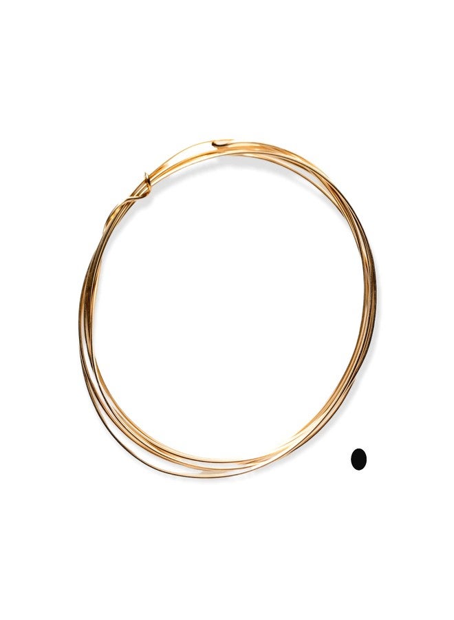 Craft Wire 30 Gauge, 14K Solid Yellow Gold Wire Soft Round Made in USA - 1FT by CRAFT WIRE - Image 1