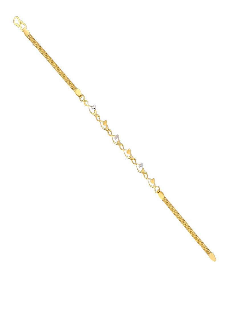 Malabar Gold and Diamonds 22 KT 916 Purity Gold Bracelet BRDZL40118T75  - Image 2