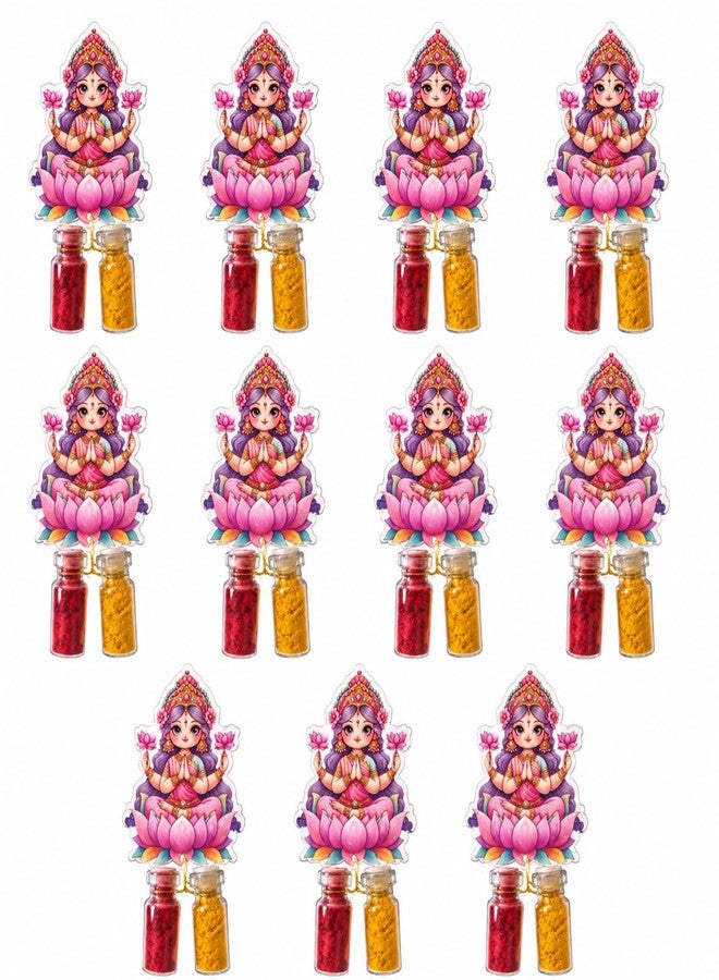KAUSHEVA Haldi Kumkum Combo Pack for Pooja, Return Gifts, Traditional Festival Wedding Function Tambulam Gift Set (Laxmi) - Image 1