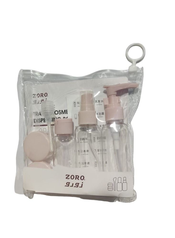 Travel Bottle Set Bpa Free Portable Toiletry Container Set Refillable Cosmetic Container Set with Leak Proof Travel Bottles for Lotion, Shampoo Cream - Image 1