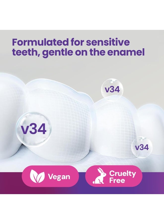general ESMILE 28 Professional Teeth Whitening Strips Purple - Instant Result Effect V34 - Fast Teeth Whitening at Home | Ideal for Coffee Stains, Wine, Smoking | Delicate for Sensitive Teeth - Image 5