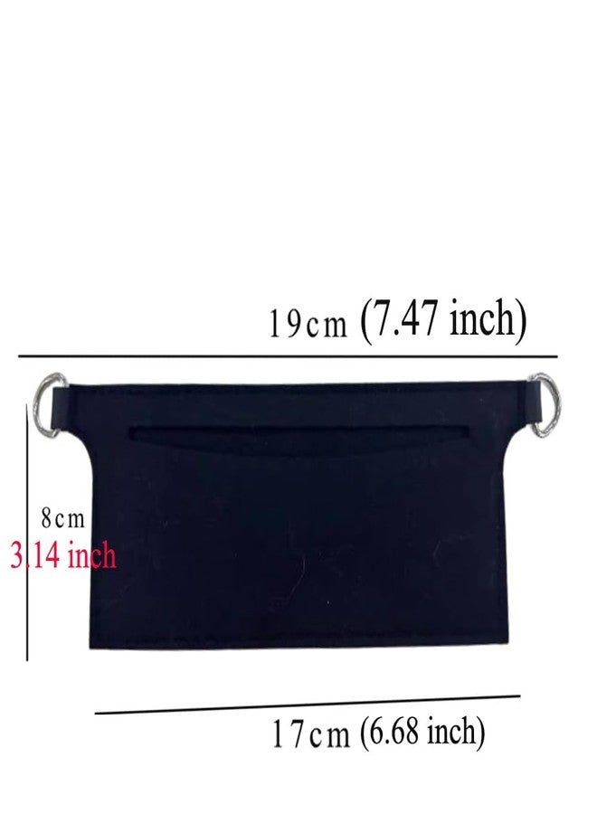 DraCra Evening Clutch Purses Insert Divider Add on Envelope Wristlet Clutch Inserts with Rings RFID Crossbody Wallet Insert Liner Pocket for Felt Purse Organizer Inserts Wristlet Handbags Evening Bag - Image 2