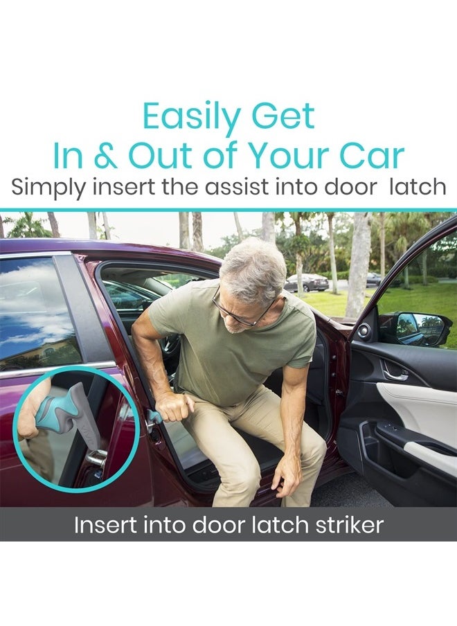Car Handle Assist for Elderly - Vehicle Support Handle - Standing Mobility Aid Tool for Elderly - Safety Door Handle Autocane (2 Pack)