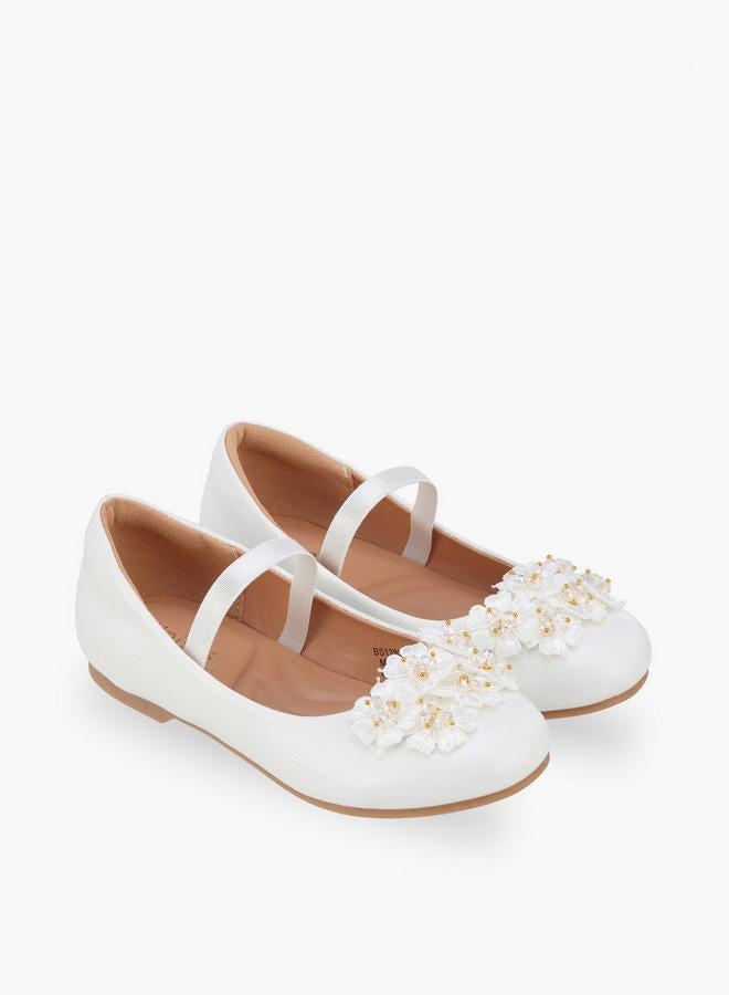 JUNIORS Girls Slip-On Ballerina Shoes - Image 1