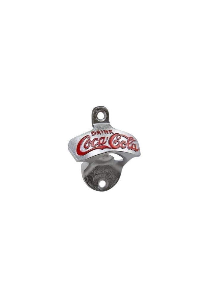 Tablecraft Coca-Cola Wall Mount Bottle Opener and Cap Catcher Set - Image 3