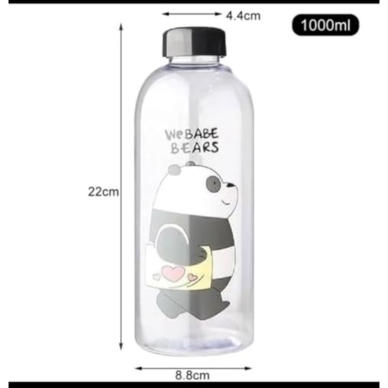 ALKAYAN Sports Water Bottle Clear With Bears Perfect For Gym, School And Home... - Image 4