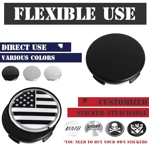 KitsPro 2.25Inch 57MM Wheel Center Caps for Tesla Model S Model X Model Y Model 3 Rivian R1T Rim Hub Caps 6005879 00 A, Pack of 4 (Matte Black, Outer 57MM, Inner 50MM) - Image 5
