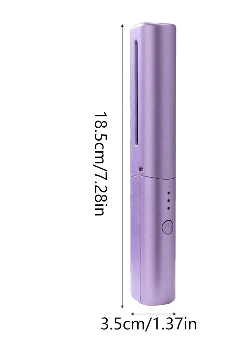 ELTRAZONE Rechargeable Mini Hair Straightener , Mini Flat Iron Hair Straightener Travel Size Rechargeable , 4000mAh Battery Straightener Brush , Portable 3 Level Hair Straightener , 4000mAh Battery Straightene - Image 2